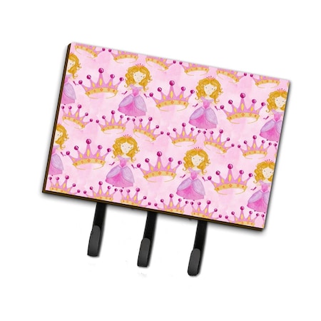Carolines Treasures Watercolor Princess and Crown Leash or Key Holder, 6 x 2 x 9 in. BB7551TH68